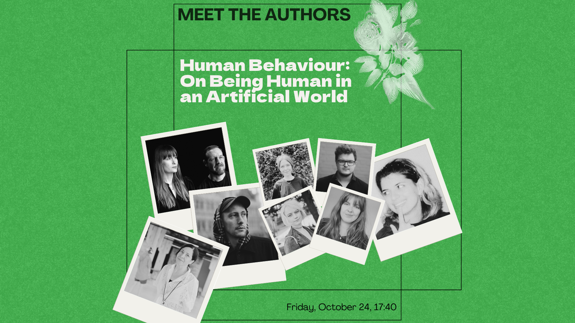 Meet the Authors 4: Human Behaviour: On Being Human in an Artificial Worldimage